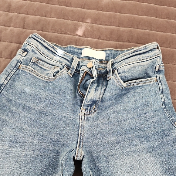 VERVET BY FLYING MONKEY Light Blue Flare Jeans - Picture 2 of 6